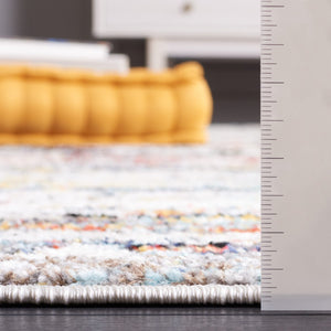 Safavieh Adirondack 290 Power Loomed 55% Polypropylene, 40% Jute, 5% Polyester Bohemian Rug Ivory / Navy Rust ADR290A-9