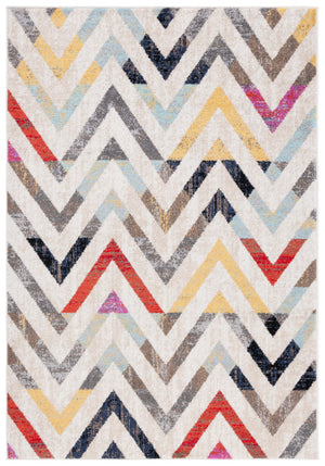 Safavieh Adirondack 291 Power Loomed 55% Polypropylene, 40% Jute, 5% Polyester Bohemian Rug Ivory / Grey Rust ADR291A-9