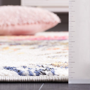 Safavieh Adirondack 292 Power Loomed 55% Polypropylene, 40% Jute, 5% Polyester Bohemian Rug Ivory / Fuchsia Gold ADR292A-9