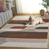 Safavieh Adirondack 295 Power Loomed Modern Rug Beige / Rust 55% Polypropylene,  40% Jute,  5% Polyester