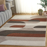 Safavieh Adirondack 295 Power Loomed Modern Rug Beige / Rust 55% Polypropylene,  40% Jute,  5% Polyester