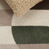 Safavieh Adirondack 295 Power Loomed Modern Rug Beige / Green 55% Polypropylene,  40% Jute,  5% Polyester