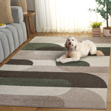 Safavieh Adirondack 295 Power Loomed Modern Rug Beige / Green 55% Polypropylene,  40% Jute,  5% Polyester