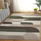 Safavieh Adirondack 295 Power Loomed Modern Rug Beige / Green 55% Polypropylene,  40% Jute,  5% Polyester