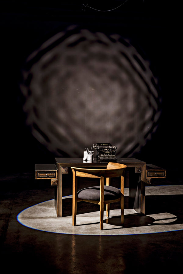 Noir Webster Club Chair in Teak - Handcrafted Elegance with Black Cotton Cushion for Timeless Comfort AE-104T