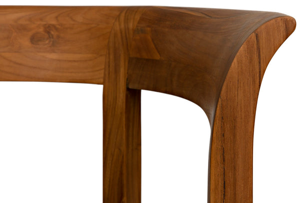 Noir Webster Club Chair in Teak - Handcrafted Elegance with Black Cotton Cushion for Timeless Comfort AE-104T