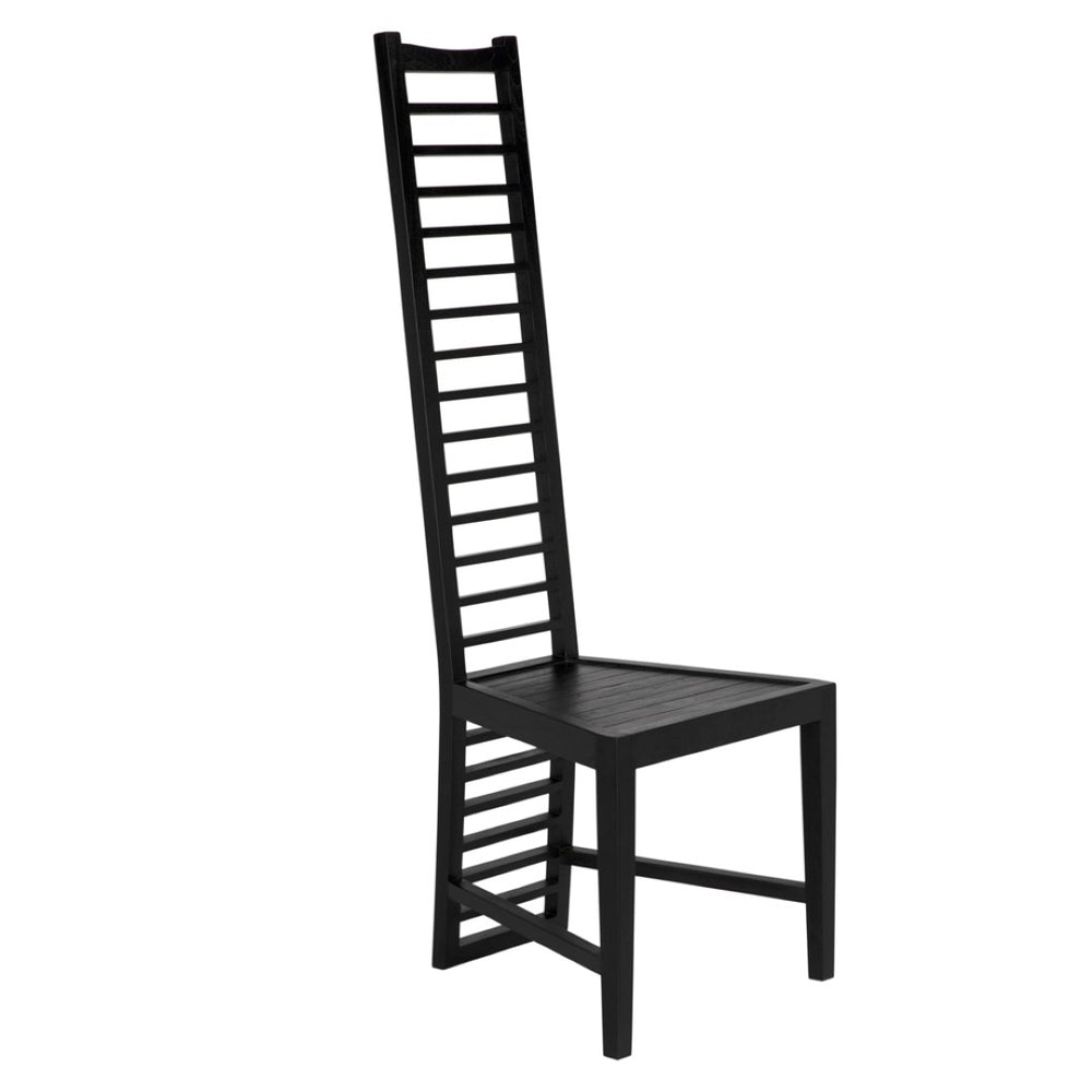 Noir Morris Chair in Charcoal Black - Classic Elegance, Comfortable Design for Modern and Traditional Spaces AE-108CHB