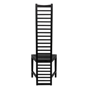 Noir Morris Chair in Charcoal Black - Classic Elegance, Comfortable Design for Modern and Traditional Spaces AE-108CHB
