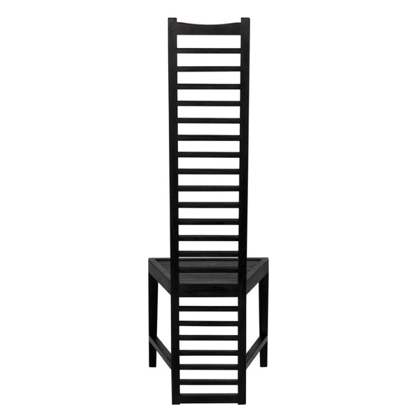 Noir Morris Chair in Charcoal Black - Classic Elegance, Comfortable Design for Modern and Traditional Spaces AE-108CHB