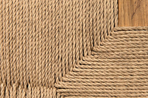 Noir Bran Counter Stool - Handcrafted Solid Teak with Danish Cord Seating for Modern Coastal Elegance AE-122T-S