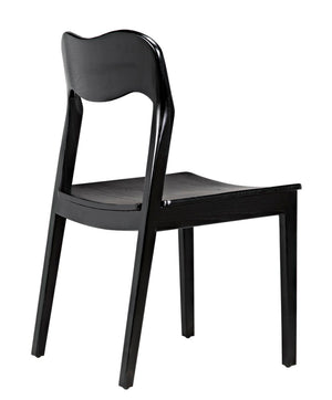 Noir Weller Chair - Handcrafted Charcoal Dining Chair with Minimalist Design for Modern Spaces AE-141CHB