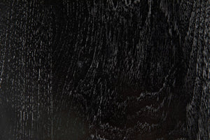 Noir Wey Handcrafted Accent Stool in Charcoal Black – Versatile Asian-Inspired Design for Modern Spaces AE-169CHB