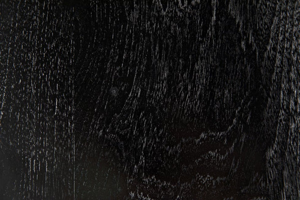 Noir Wey Handcrafted Accent Stool in Charcoal Black – Versatile Asian-Inspired Design for Modern Spaces AE-169CHB