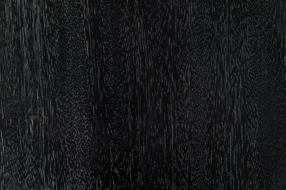 Noir Nolan Minimalist Side Table - Handcrafted Munggur Wood with Burnt Black Finish for Versatile Decor AE-185BB