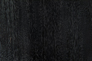 Noir Nolan Minimalist Side Table - Handcrafted Munggur Wood with Burnt Black Finish for Versatile Decor AE-185BB