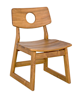 Noir Buraco Chair - Handcrafted Teak Dining Chair with Mid-Century Design for Stylish Comfort & Durability AE-221T