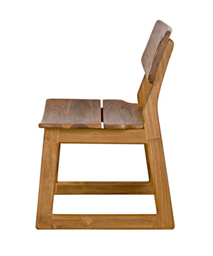 Noir Buraco Chair - Handcrafted Teak Dining Chair with Mid-Century Design for Stylish Comfort & Durability AE-221T