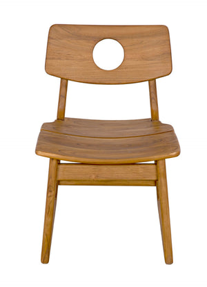 Noir Buraco Chair - Handcrafted Teak Dining Chair with Mid-Century Design for Stylish Comfort & Durability AE-221T