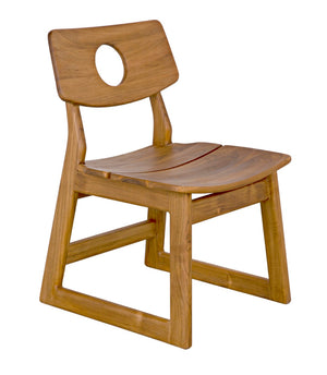 Noir Buraco Chair - Handcrafted Teak Dining Chair with Mid-Century Design for Stylish Comfort & Durability AE-221T