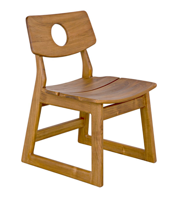 Noir Buraco Chair - Handcrafted Teak Dining Chair with Mid-Century Design for Stylish Comfort & Durability AE-221T
