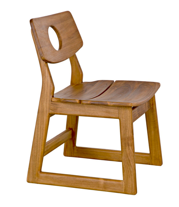 Noir Buraco Chair - Handcrafted Teak Dining Chair with Mid-Century Design for Stylish Comfort & Durability AE-221T
