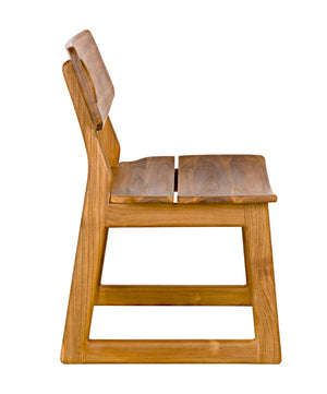 Noir Buraco Chair - Handcrafted Teak Dining Chair with Mid-Century Design for Stylish Comfort & Durability AE-221T