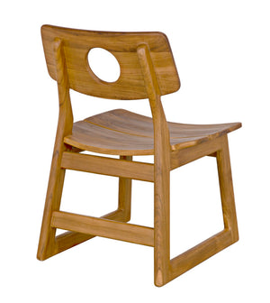 Noir Buraco Chair - Handcrafted Teak Dining Chair with Mid-Century Design for Stylish Comfort & Durability AE-221T
