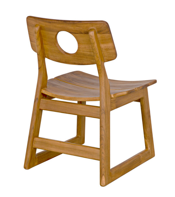 Noir Buraco Chair - Handcrafted Teak Dining Chair with Mid-Century Design for Stylish Comfort & Durability AE-221T