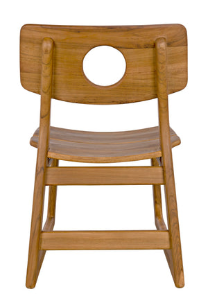 Noir Buraco Chair - Handcrafted Teak Dining Chair with Mid-Century Design for Stylish Comfort & Durability AE-221T