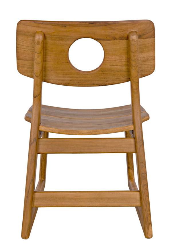 Noir Buraco Chair - Handcrafted Teak Dining Chair with Mid-Century Design for Stylish Comfort & Durability AE-221T
