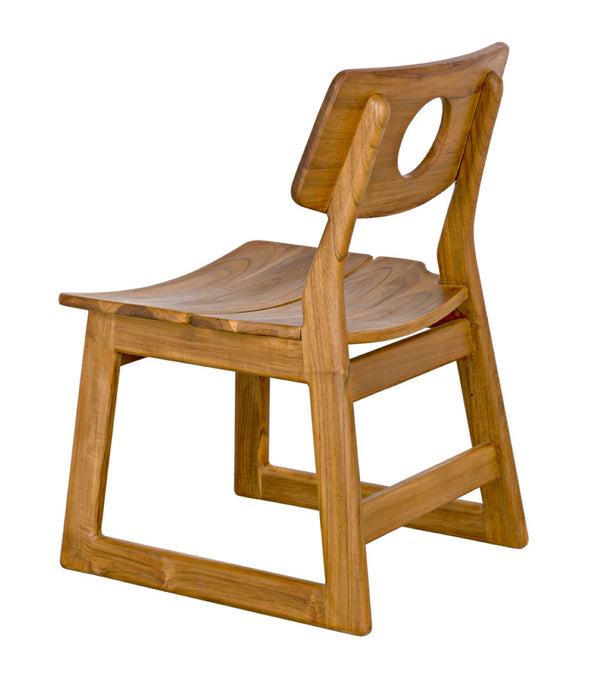 Noir Buraco Chair - Handcrafted Teak Dining Chair with Mid-Century Design for Stylish Comfort & Durability AE-221T