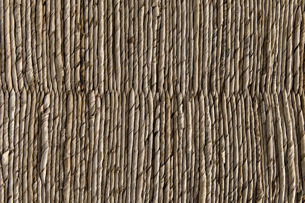 Noir Stockholm Teak Bench with Woven Rush Seagrass Seat - Elegant Scandinavian Design for Any Space AE-225T