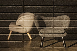 Noir Valerie Chair: Contemporary Comfort with Natural Wood Frame & Soft Grey Fabric for Any Space Charcoal Black AE-230G