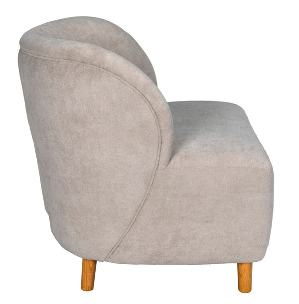 Noir Laffont Chair - Elegant Ocean Grey Upholstered Accent Seat with Solid Wood Frame for Timeless Style Clear Coat Flat AE-240W