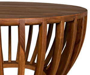 Noir Francis Coffee Table - Elegant Mid-Century Modern Teak Design with Woven Caning for Stylish Spaces AE-266T