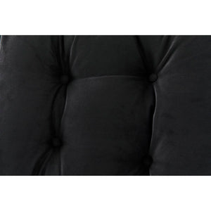 Noir Pax Chair - Luxurious CFC Performance Velvet, Mindi Wood Frame, Deep Charcoal Finish for Chic Spaces AE-271CHB-CFC