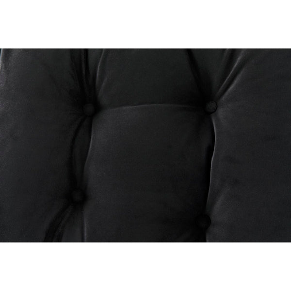 Noir Pax Chair - Luxurious CFC Performance Velvet, Mindi Wood Frame, Deep Charcoal Finish for Chic Spaces AE-271CHB-CFC