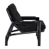 Pax Chair with cFc Performance Velvet Upholstery AE-271CHB-CFC Charcoal Black Noir