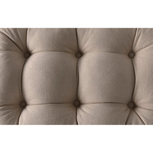 Noir Dante Stool - Stylish Teak Frame with CFC Wrangler Mushroom Upholstery for Modern Living Spaces AE-277T-CFC