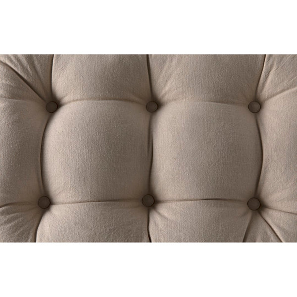 Noir Dante Stool - Stylish Teak Frame with CFC Wrangler Mushroom Upholstery for Modern Living Spaces AE-277T-CFC