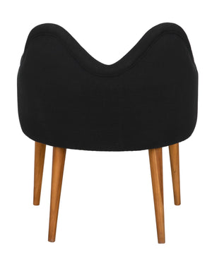 Noir Cornelia Chair - Elegant Teak Ergonomic Seating for Living Rooms, Reading Nooks & Guest Spaces AE-279T