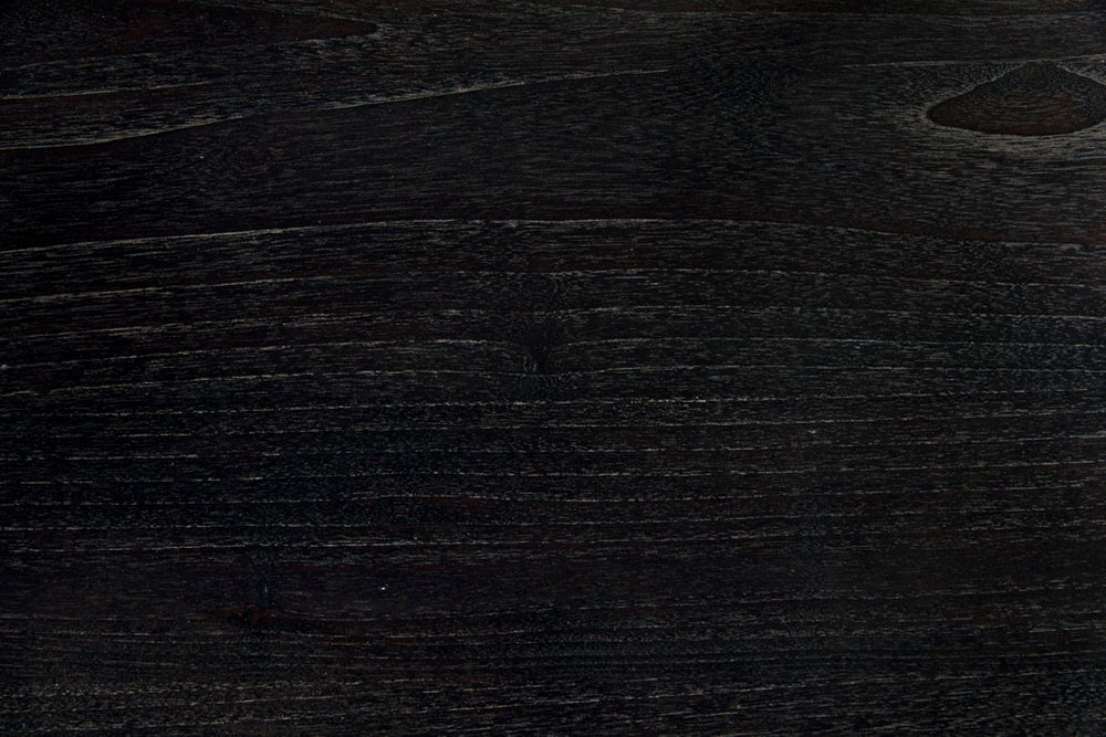 Noir Rebecca Side Table - Cinder Black Finish with Mindi Wood Grain, Stylish Accent for Modern Spaces AE-289CB