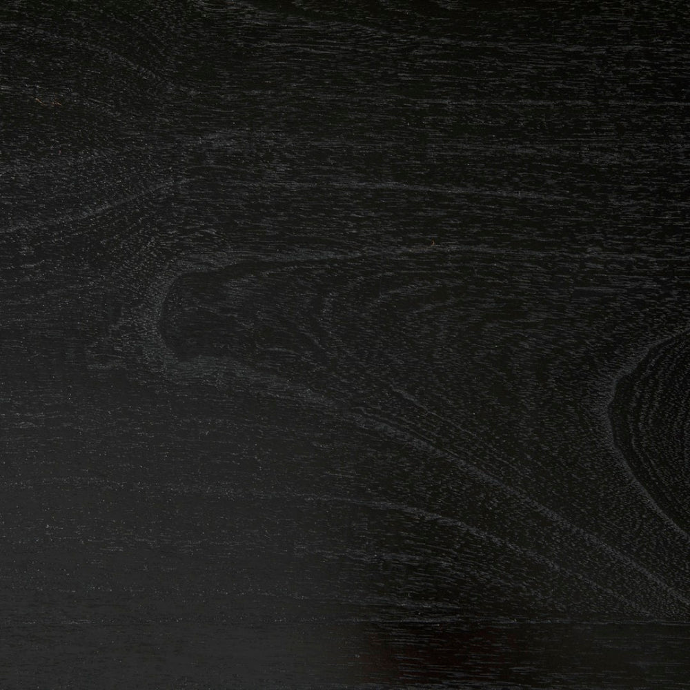 Noir Leonardo Desk - Elegant Charcoal Black Workspace with Brass Accents for Modern Home Offices & More AE-300CHB