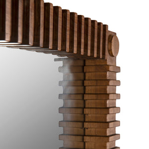 Noir Rift Mirror - Modern Sculptural Design with Reflective Clarity for Stunning Home Décor Enhancements Clear Coat Flat AE-324T