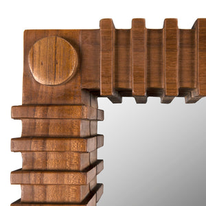 Noir Rift Mirror - Modern Sculptural Design with Reflective Clarity for Stunning Home Décor Enhancements Clear Coat Flat AE-324T