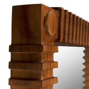 Noir Rift Mirror - Modern Sculptural Design with Reflective Clarity for Stunning Home Décor Enhancements Clear Coat Flat AE-324T