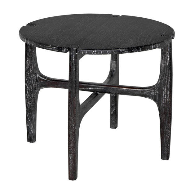 Noir Bucks Side Table in Sombre Finish - Stylish Minimalist Accent for Modern Living & Functional Storage AE-328SR