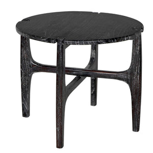 Noir Bucks Side Table in Sombre Finish - Stylish Minimalist Accent for Modern Living & Functional Storage AE-328SR