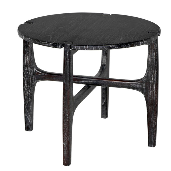 Noir Bucks Side Table in Sombre Finish - Stylish Minimalist Accent for Modern Living & Functional Storage AE-328SR