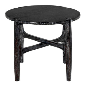 Noir Bucks Side Table in Sombre Finish - Stylish Minimalist Accent for Modern Living & Functional Storage AE-328SR